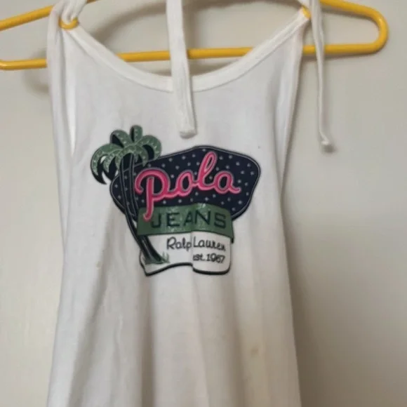 NWT vintage 2002 polo jeans backless top size: M - Picture 2 of 8